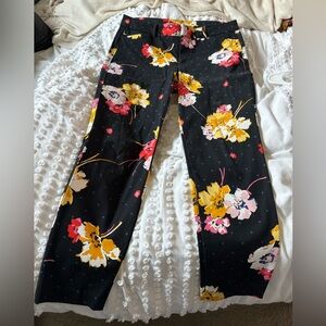 Old Navy Floral cigar pants 8